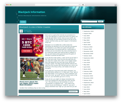 Theme WordPress Under the Sea - staronlineblackjack.net