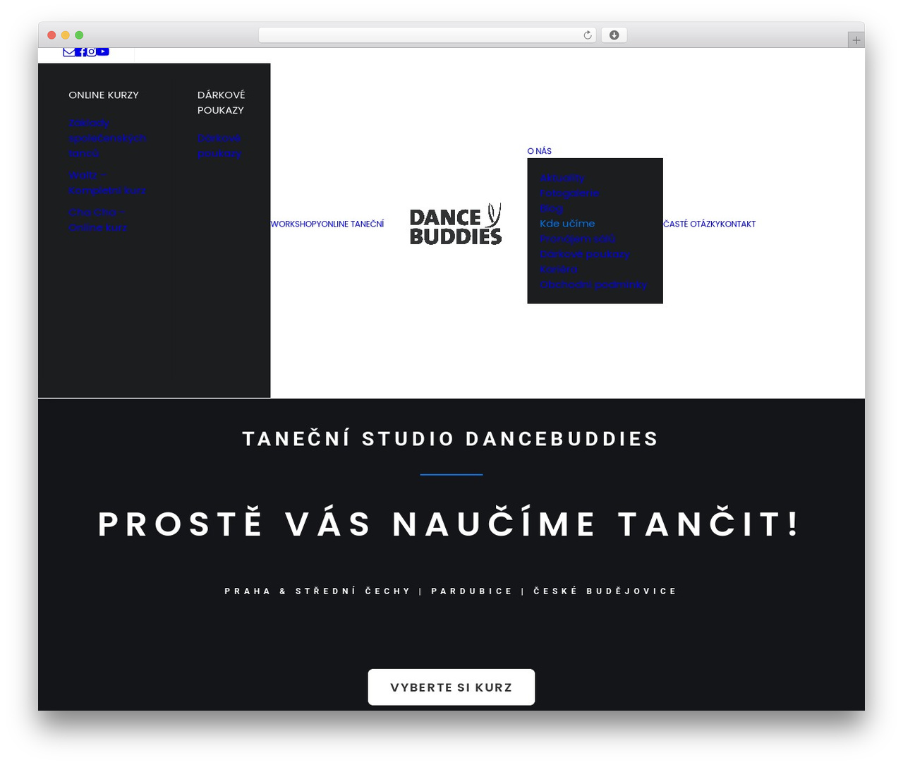 Uncode theme WordPress - dancebuddies.cz