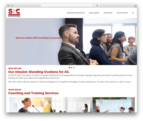 WordPress theme Beaver Builder Theme - standandcommand.com