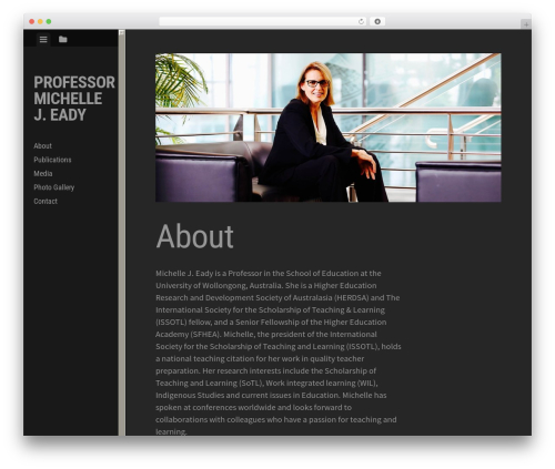 WordPress theme Editor - michellejeady.com