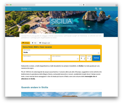 WordPress theme eJamo.com - www.sicilia.info