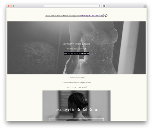 Video WordPress plugin - lovefayettebridalroom.com