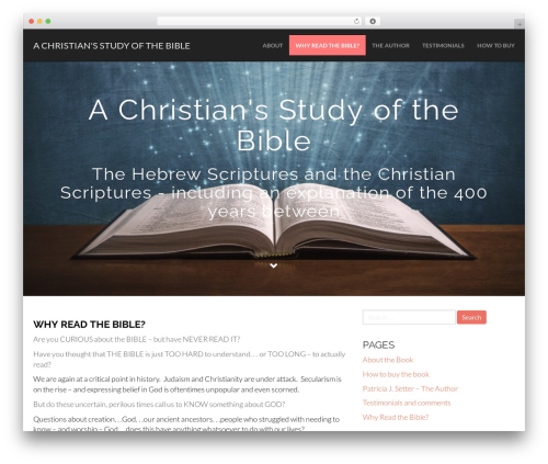 Flat Bootstrap WordPress theme - studyofthebible.org Flat Bootstrap WordPress theme - studyofthebible.org