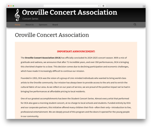 Wp hummingbird WordPress plugin - orovilleconcertassociation.org