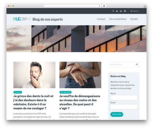 Paperback WordPress theme - experts-hug.ch