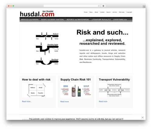 Responsive Pro company WordPress theme - husdal.com