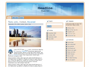 SimpleFuture WordPress theme design