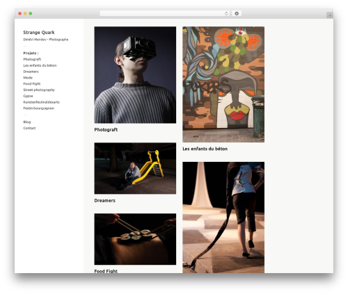 Touchfolio top WordPress theme - strangequark.be