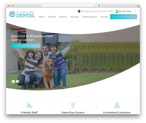 WordPress theme Theme 25 - broadwaymalldental.com