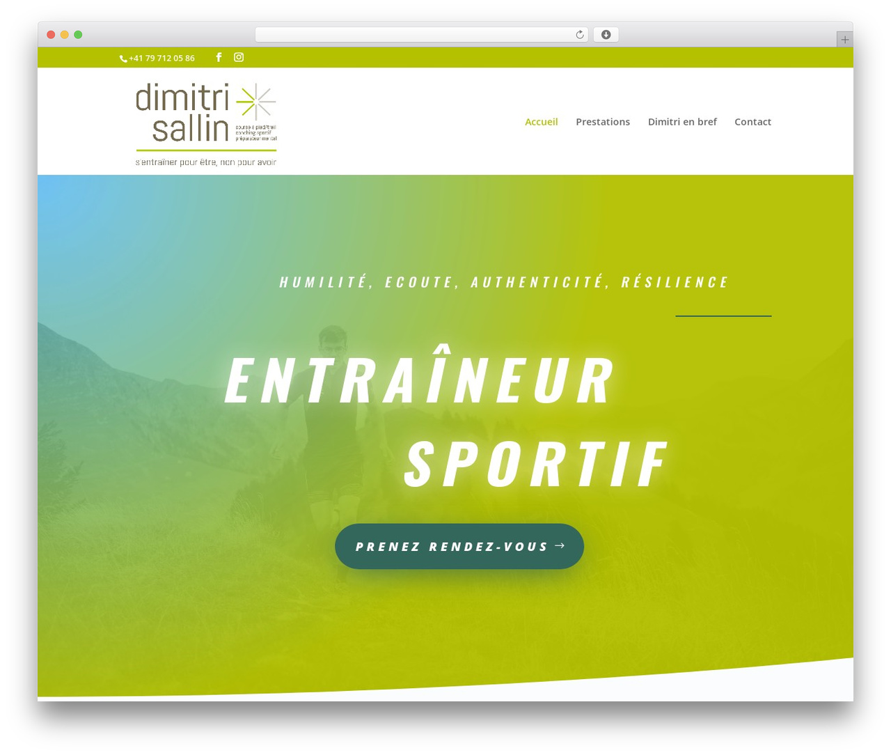 WordPress theme Dimitri - dimitrisallin.ch