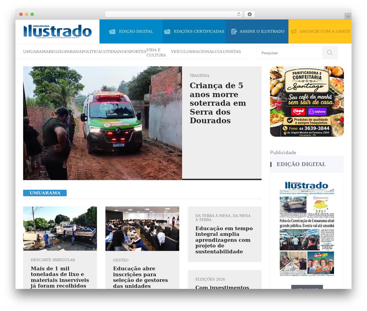 WP theme Jornal Ilustrado - ilustrado.com.br