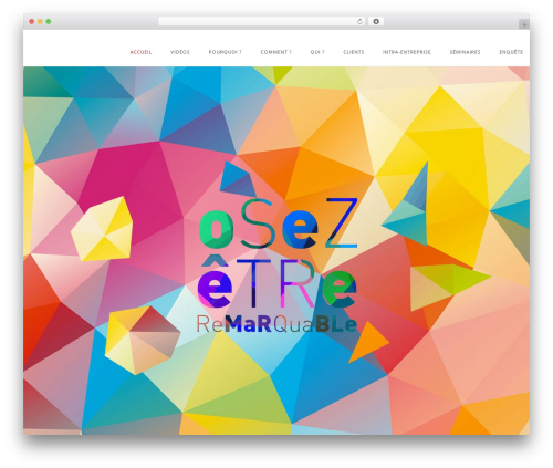 Eight Degree WordPress theme - osezetreremarquable.com
