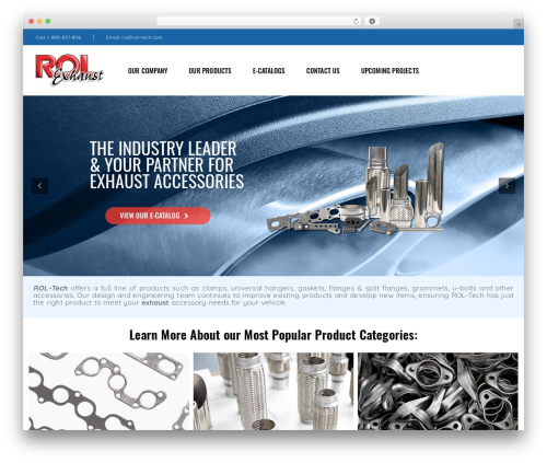 Fluent WordPress theme - rol-exhaust.com