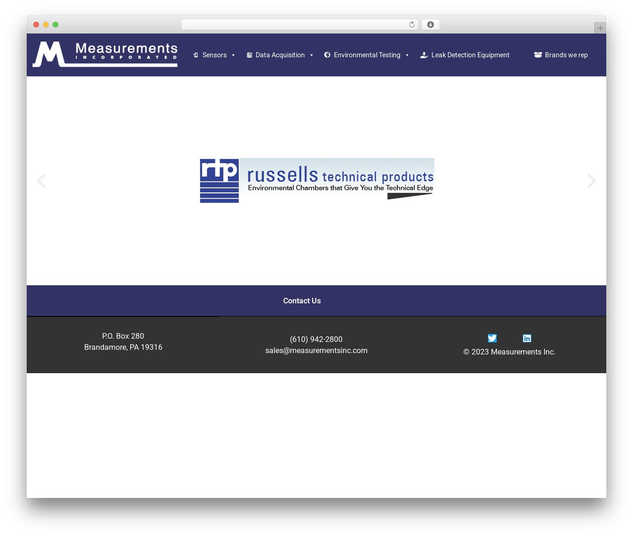 Hello Elementor WordPress theme - measurementsinc.com