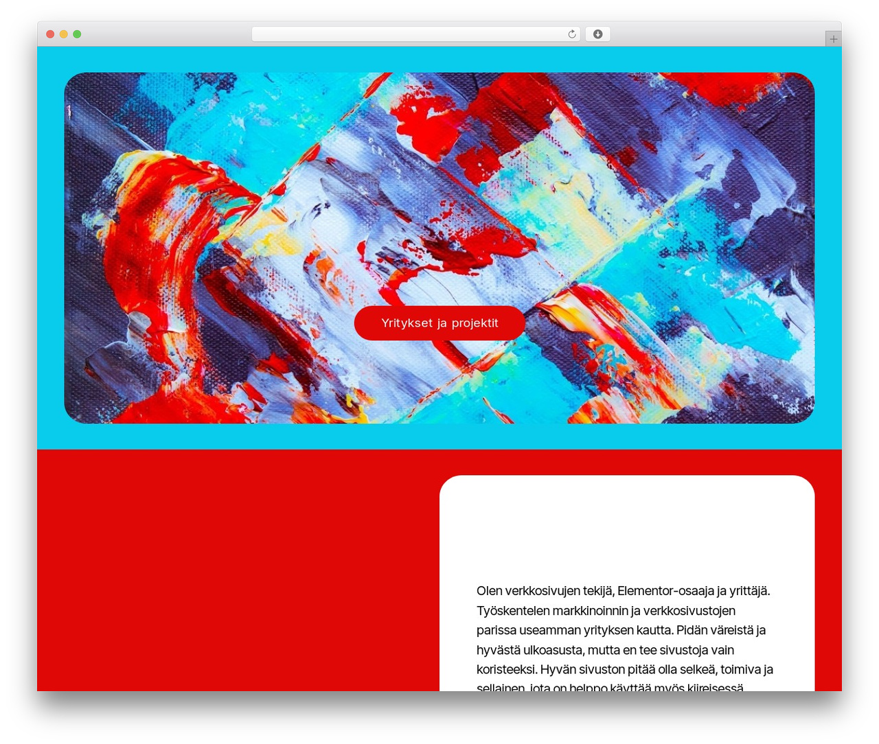Hello Elementor WordPress theme - hennaihalainen.net