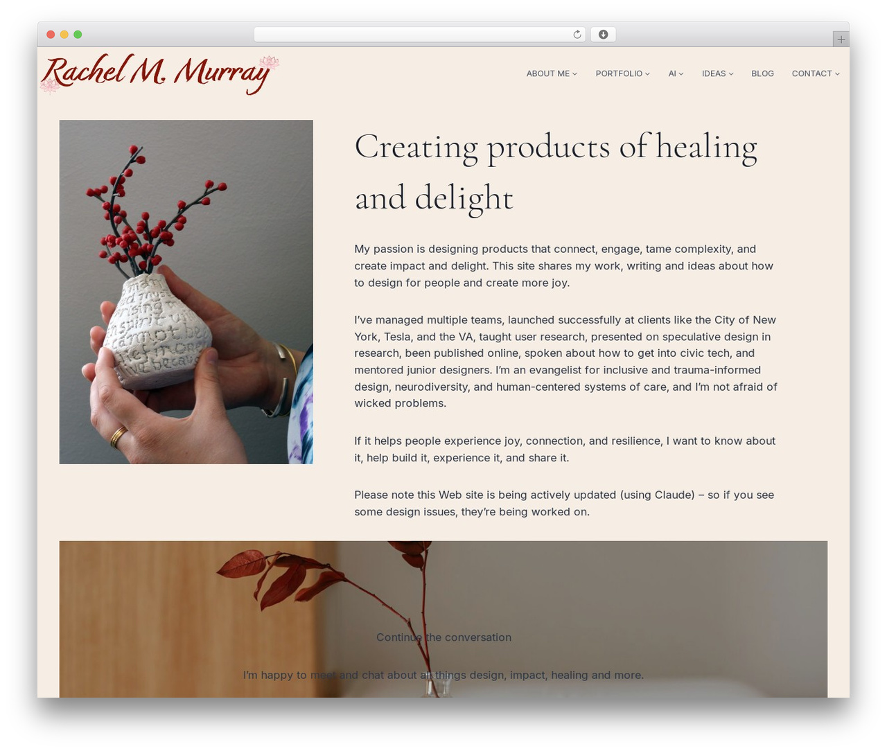 Kadence theme WordPress - rachelmmurray.com