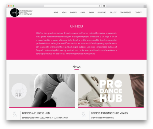 OneEngine WordPress theme - opificioinmovimento.com