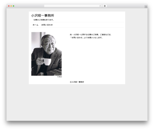 sample WordPress theme - ozawashouichi.net