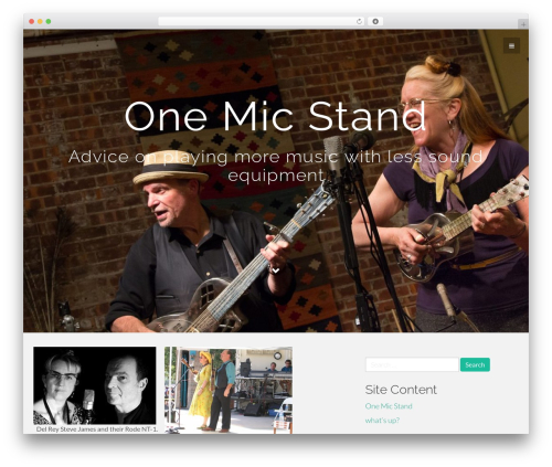 Theme WordPress Flat Bootstrap - onemicstand.com Theme WordPress Flat Bootstrap - onemicstand.com