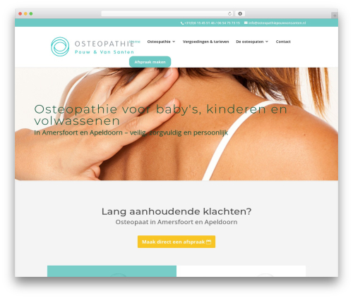 WordPress theme Divi - osteopathiepouwvansanten.nl