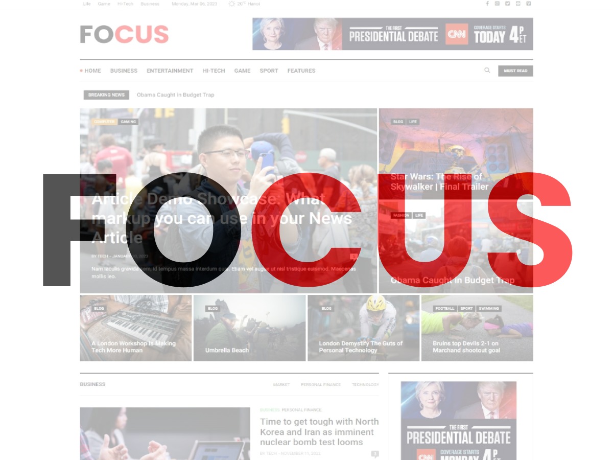 WordPress theme Emo Focus