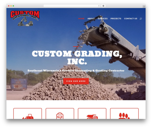 WordPress website theme Custom Grading Theme - custom-grading.com