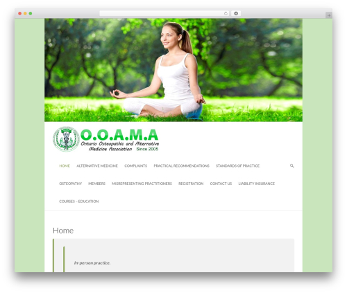 Ambition theme WordPress - osteoassociation.com