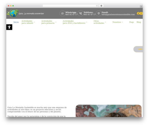 Stellar WordPress plugin - gaialamontanasostenible.com