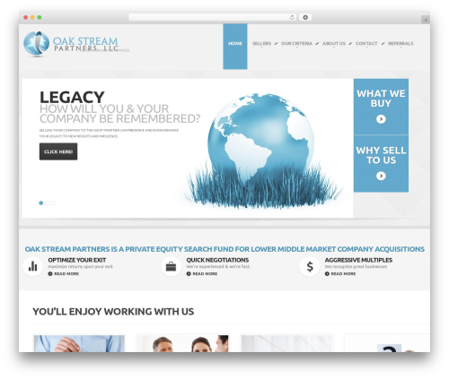 cherry WP theme - oakstreampartners.com
