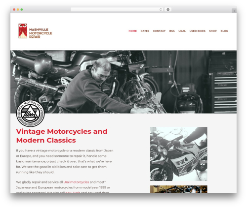 Create WordPress theme - nashvillemotorcyclerepair.com