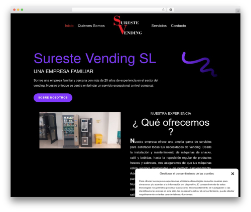 Divi WordPress theme - surestevending.com