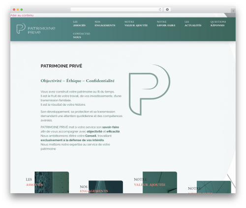 Hello Elementor theme WordPress - patrimoineprive.eu