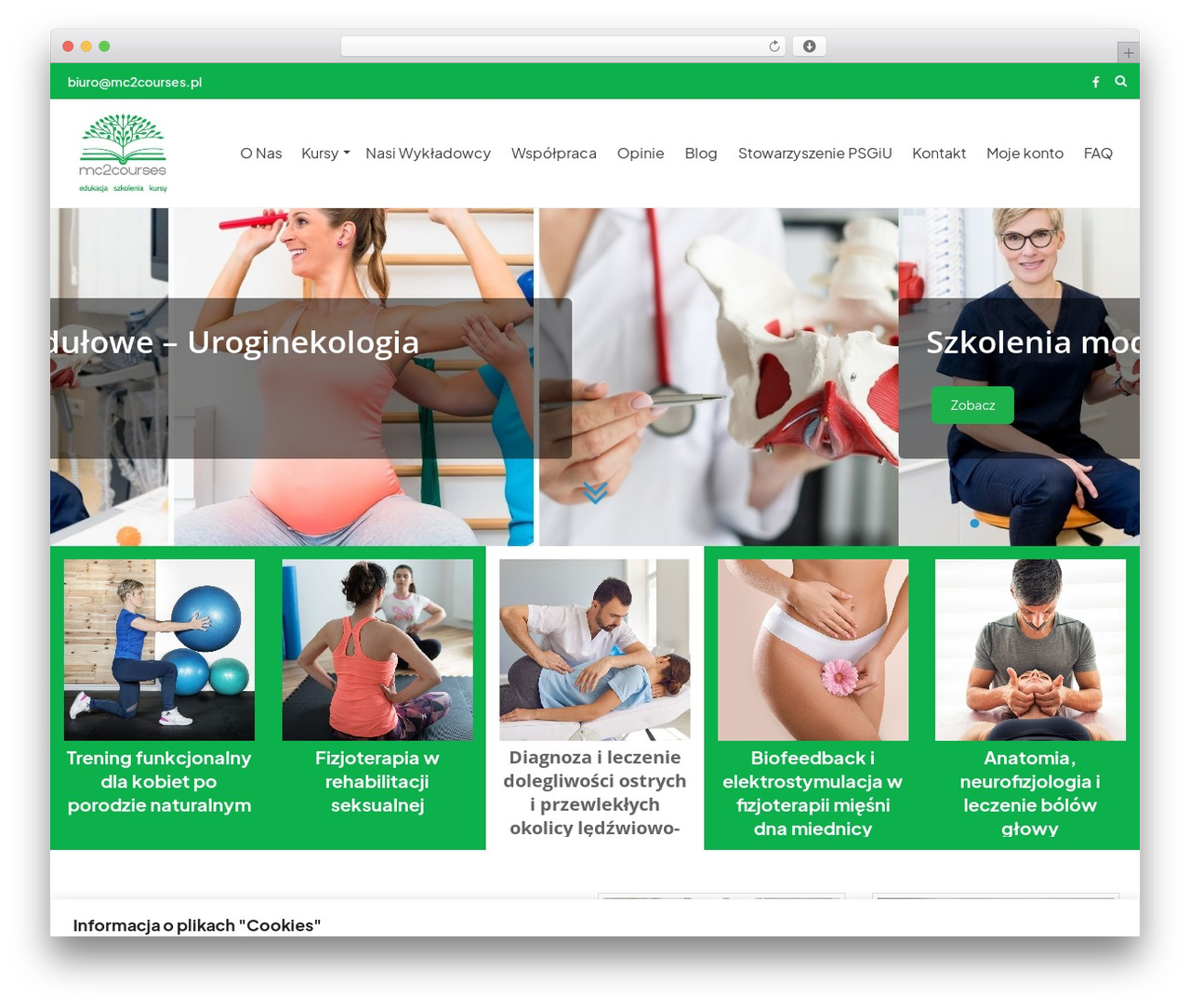 mc2c WordPress theme - mc2courses.pl