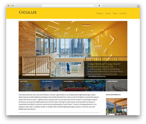 Oculus WordPress theme - oculuslightstudio.com