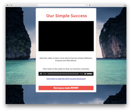 Optin ninja WordPress plugin - oursimplewealth.com