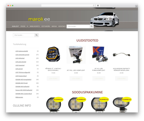 Storefront premium WordPress theme - maroli.ee