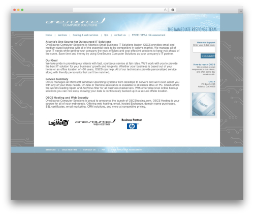 Theme WordPress One Source Computer Solutions - oscs.us