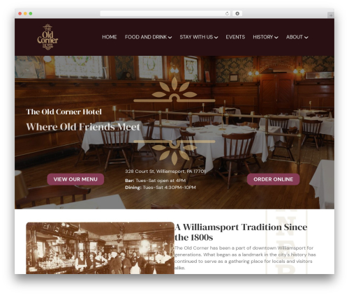 WordPress theme Beaver Builder Theme - oldcornerhotel.com