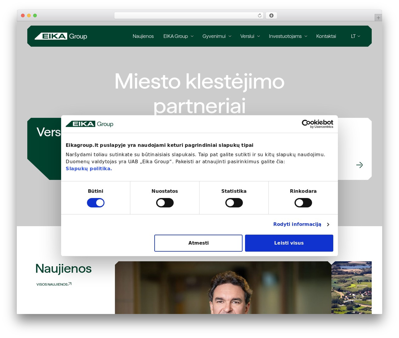 WordPress theme Eika - eikagroup.lt