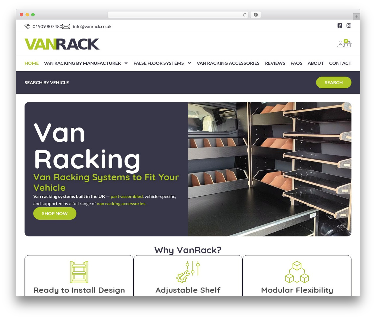 WordPress theme Hello Elementor Child - www.vanrack.co.uk