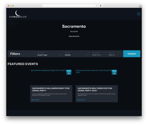 AM2 Theme WordPress theme - sacramentonightlife.com