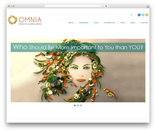 cherry theme WordPress - omniahealthandwellness.com