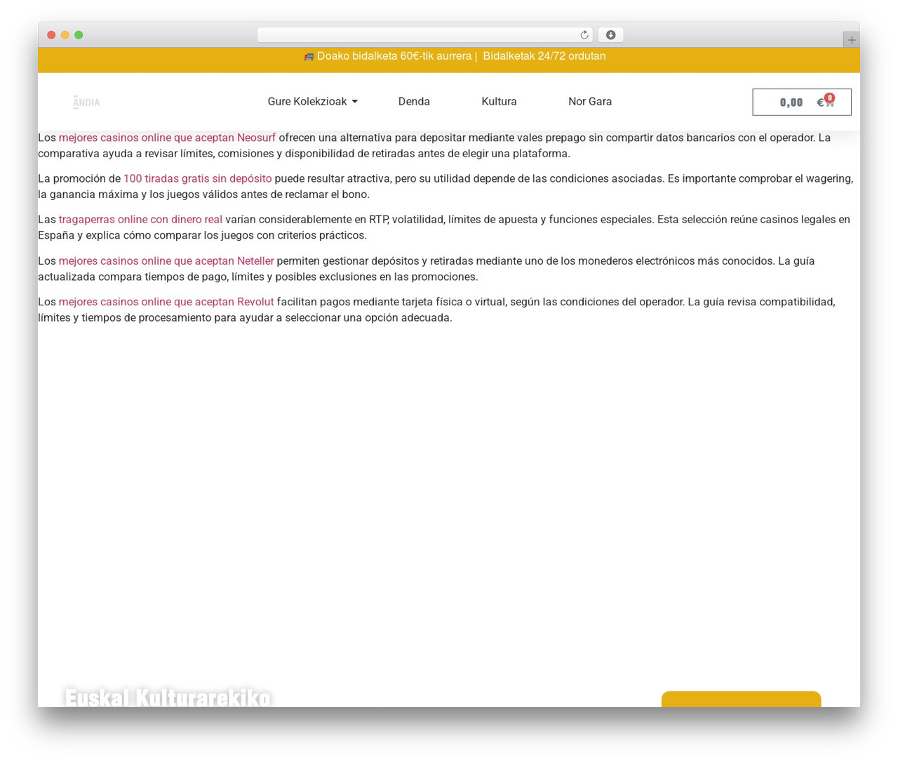 Hello Elementor WordPress theme design - andiandia.eus