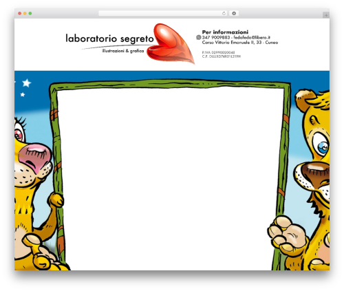 Lab WordPress theme - laboratoriosegreto.com