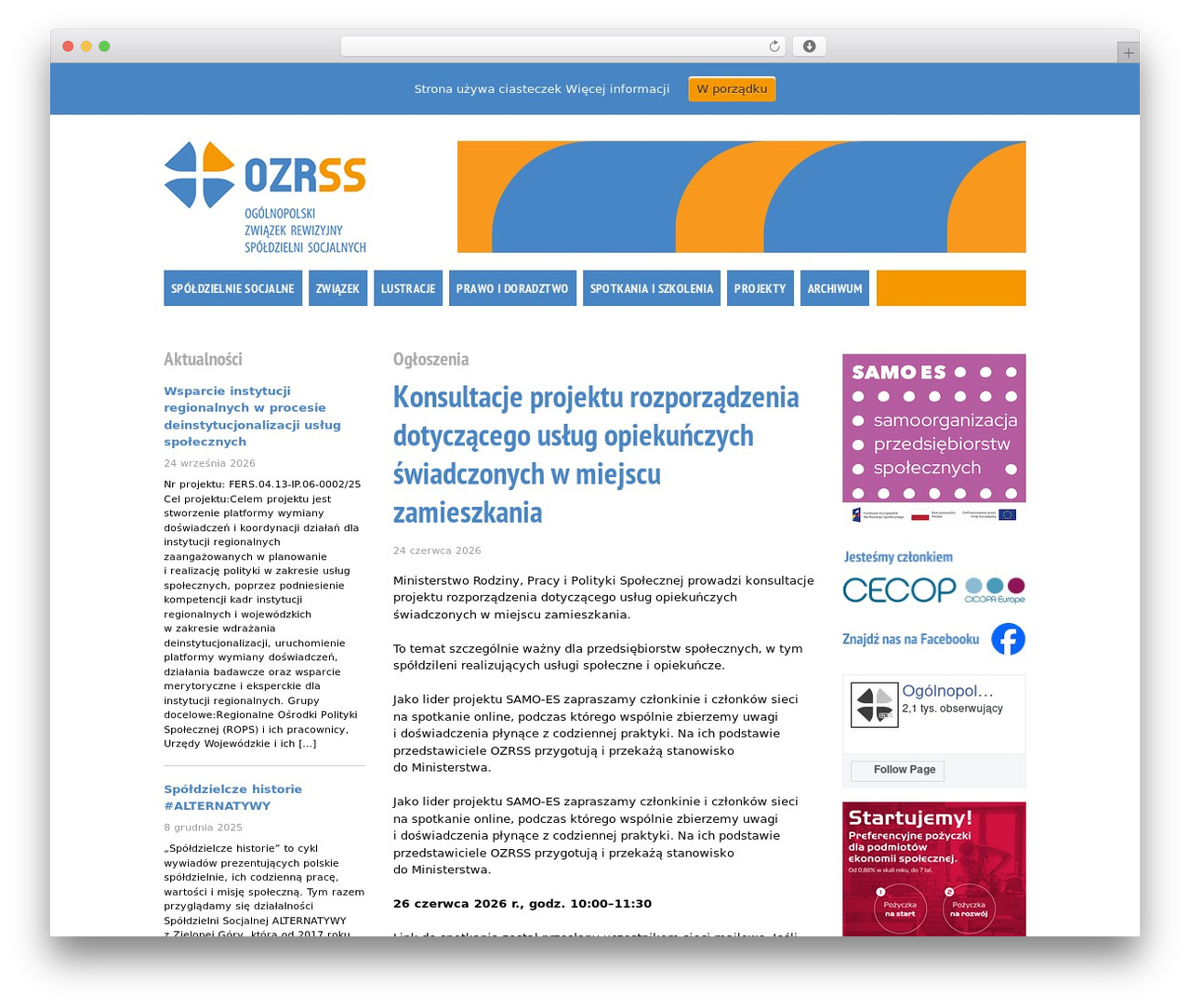 Ozrss WordPress theme - ozrss.pl
