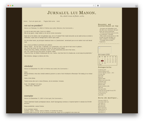 Parchment Draft WordPress theme - out.ro