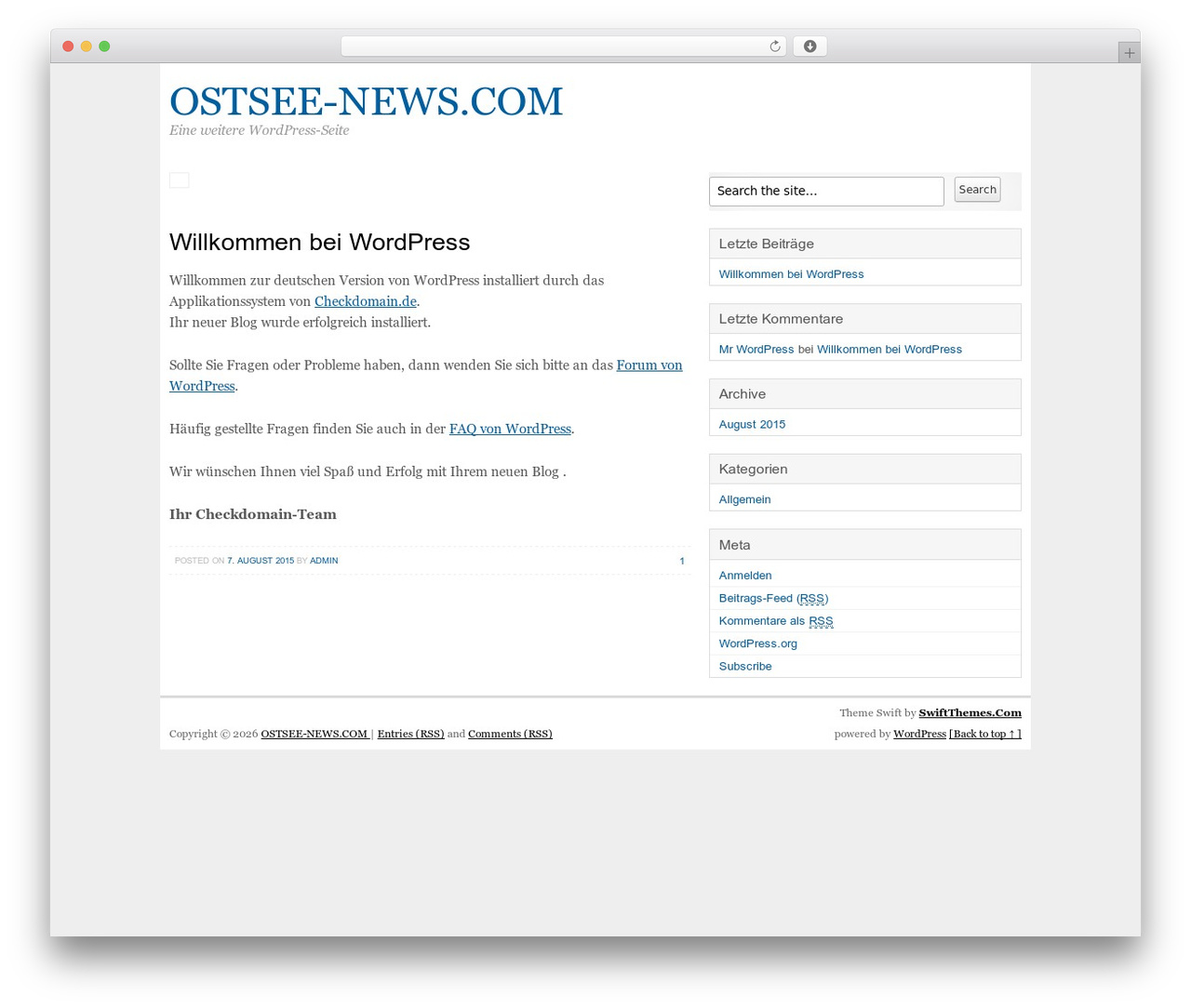 Swift Basic newspaper WordPress theme - ostsee-news.com Swift Basic newspaper WordPress theme - ostsee-news.com