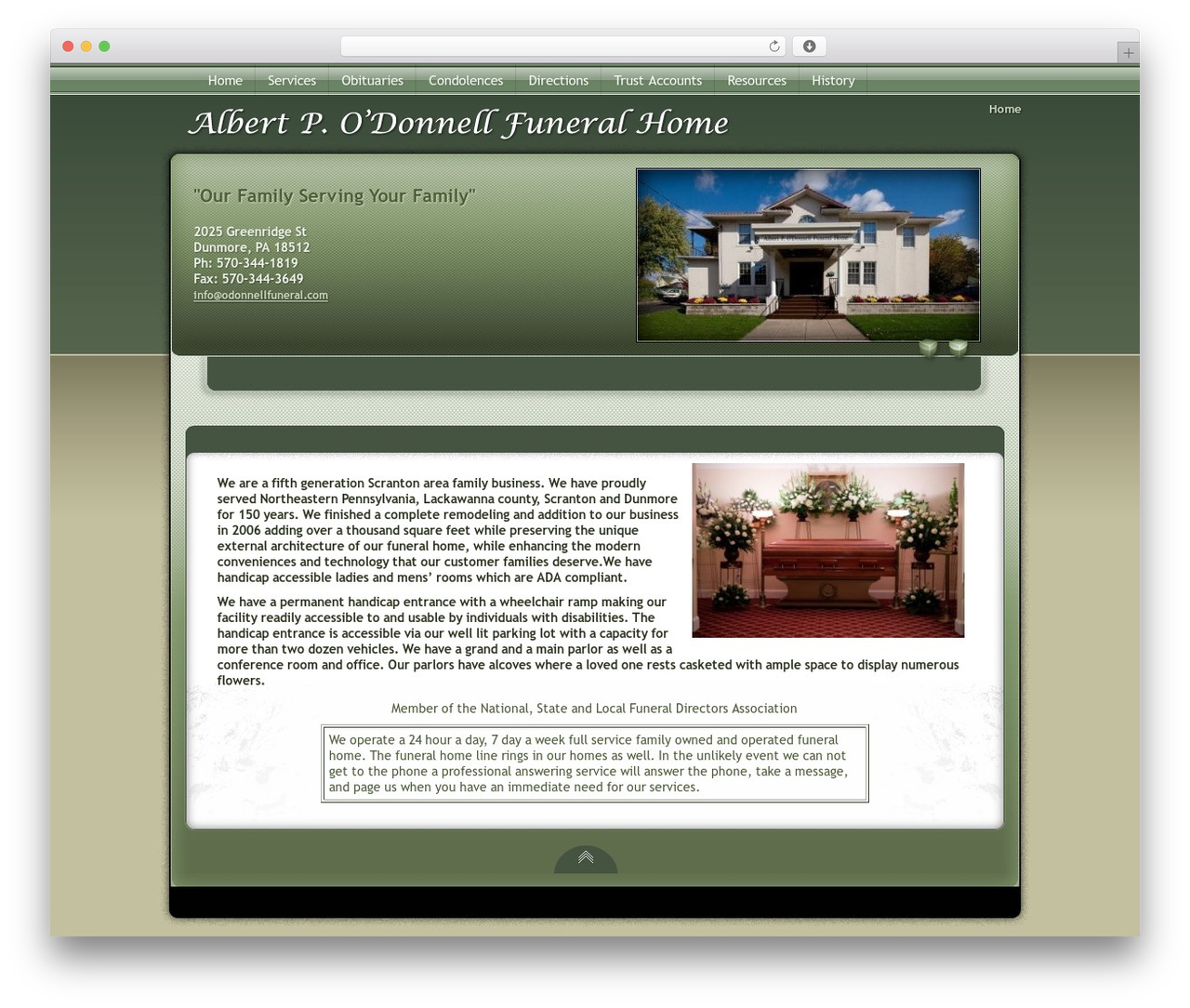Theme WordPress Accolade - odonnellfuneral.com