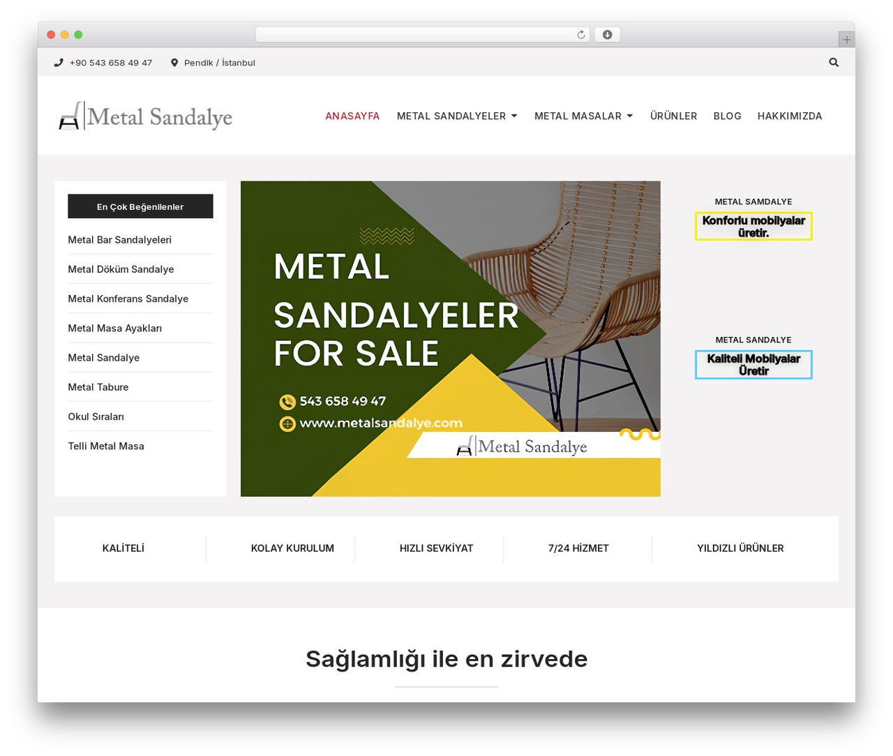 Theme WordPress Bosa - metalsandalye.com Theme WordPress Bosa - metalsandalye.com