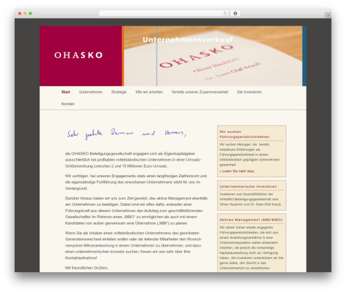 Theme WordPress Ohasko - ohasko.de